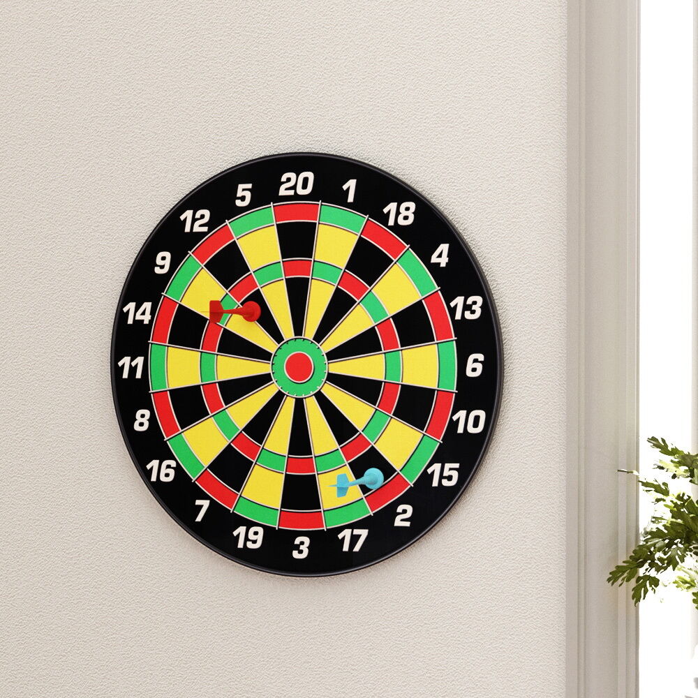 16" Magnetic Dartboard Dart Board 6 Darts Kid Adult Family Party Game Gift Toy Price