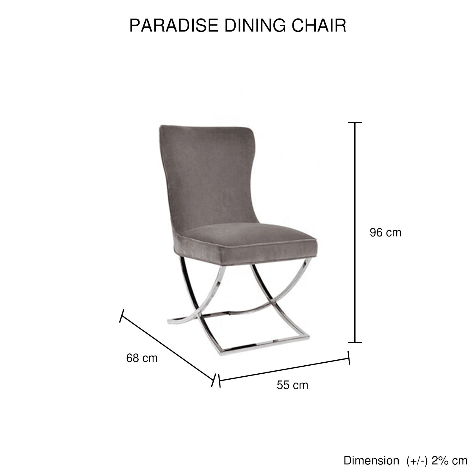 Paradise 2x Dining Chair Price