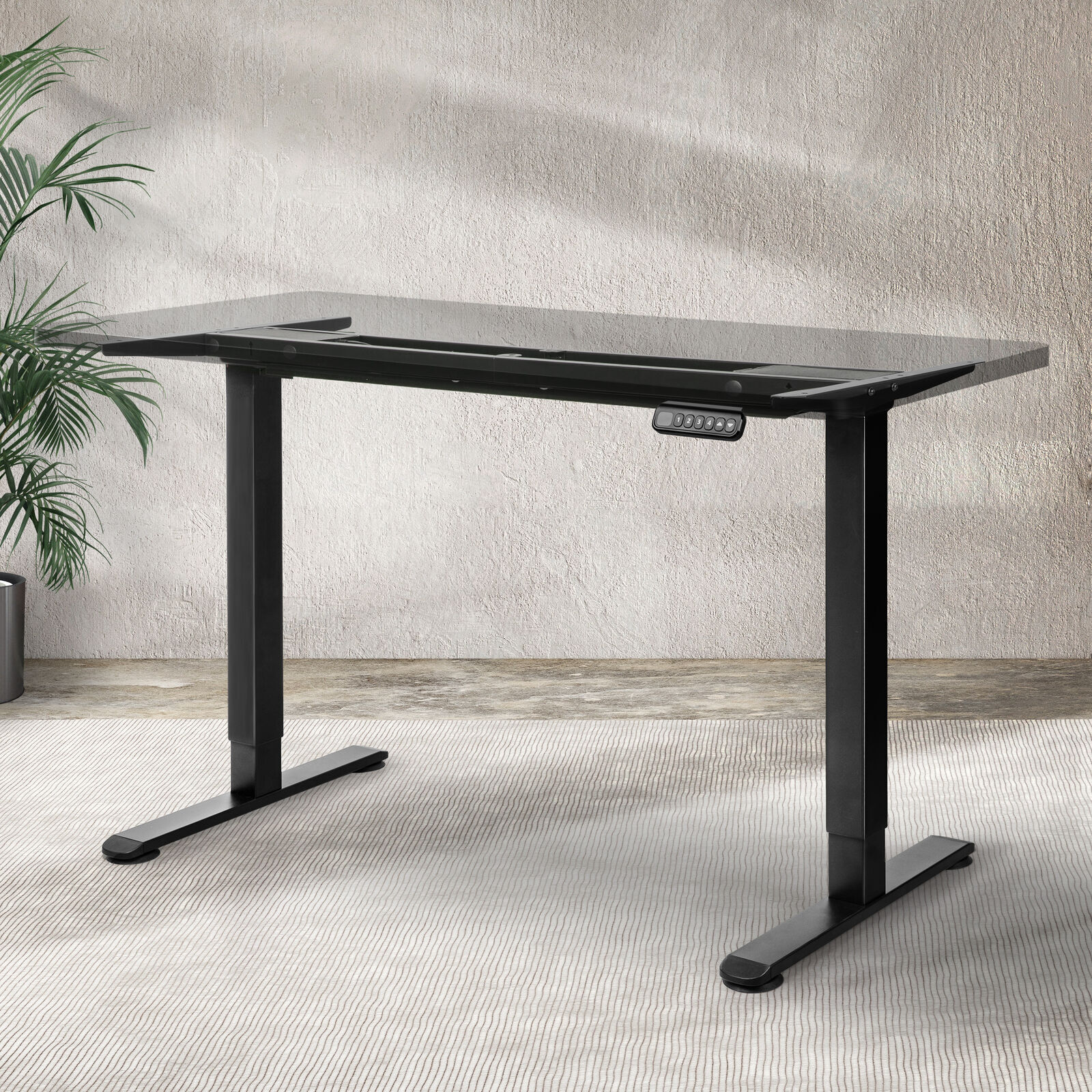 Motorised Standing Desk Frame Black Dual Motor Price