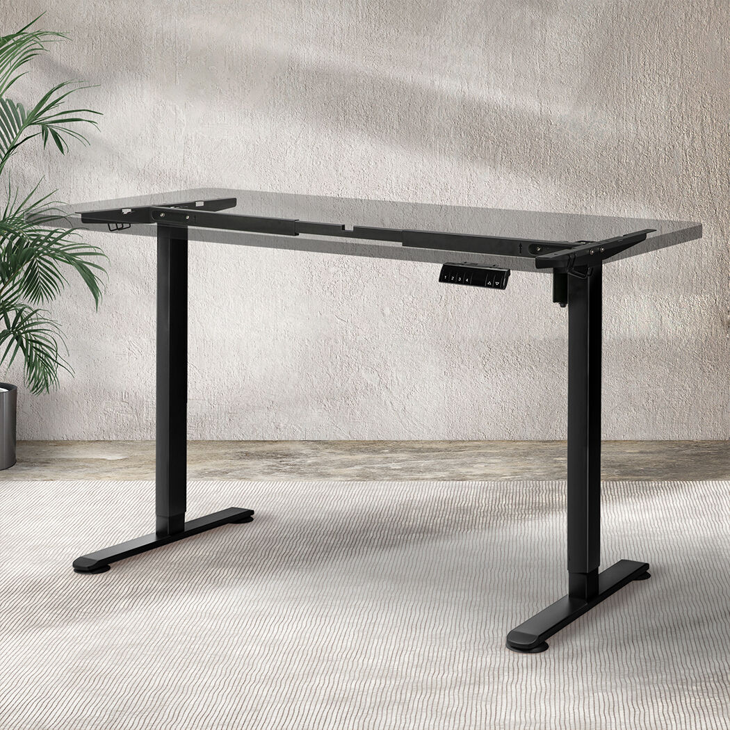 Motorised Standing Desk Frame Black Single Motor Price