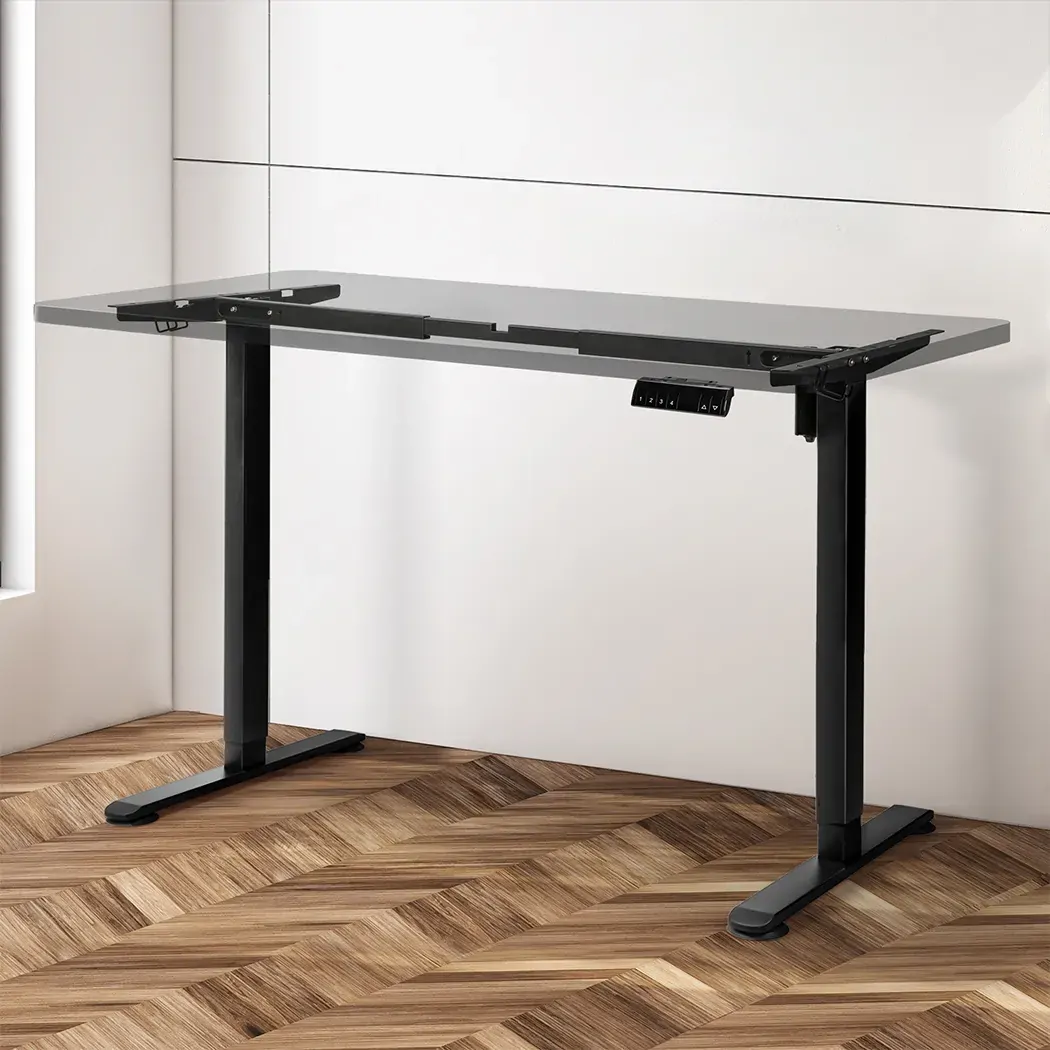 Motorised Standing Desk Frame Black Single Motor Price
