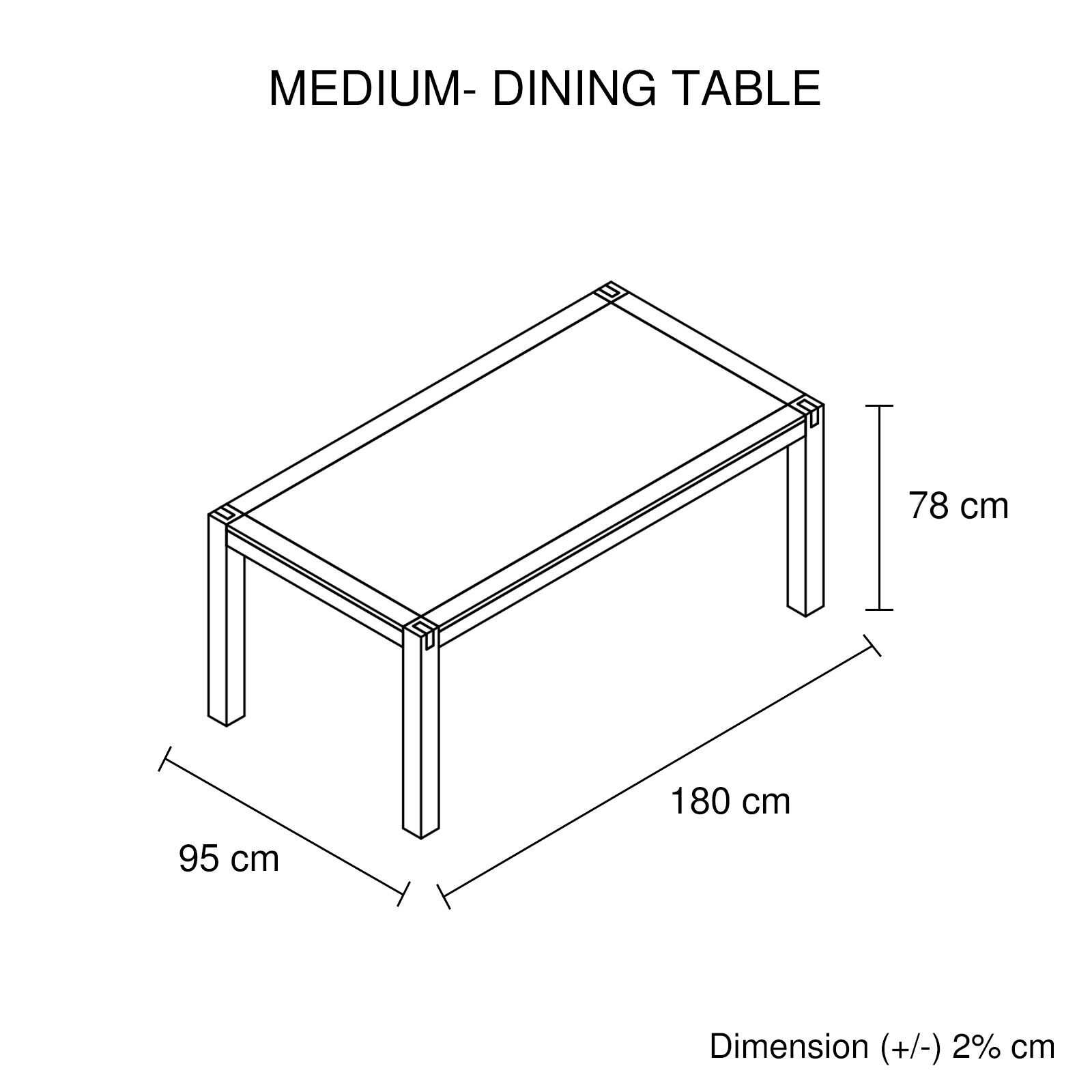 Nowra Dining Table Medium Chocolate Price