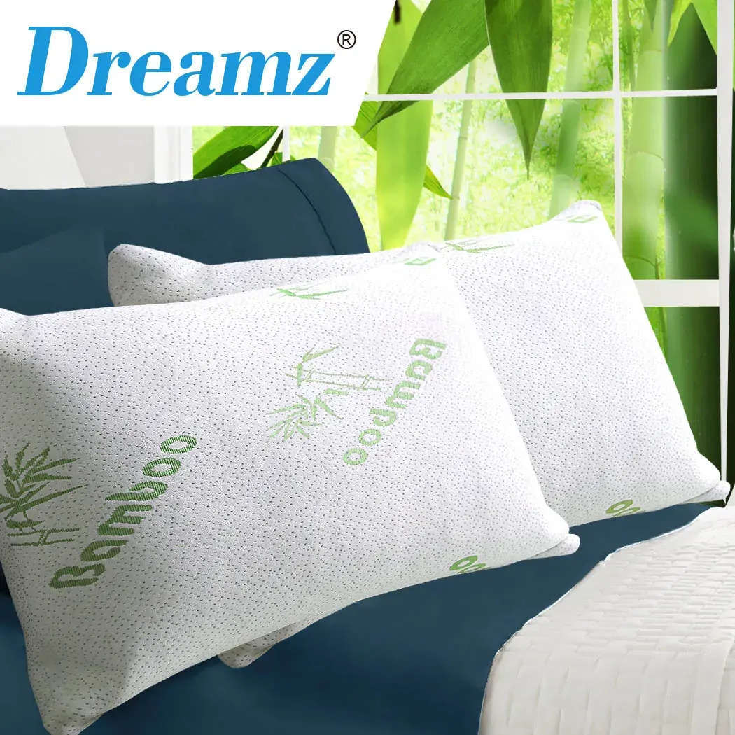 2x Memory Foam Pillow Bamboo Price
