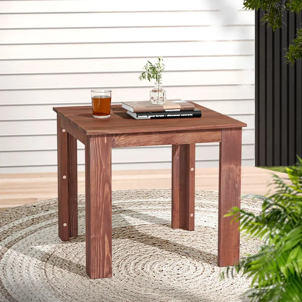 Coffee Side Table Wooden Desk Outdoor Furniture Camping Garden Brown Price