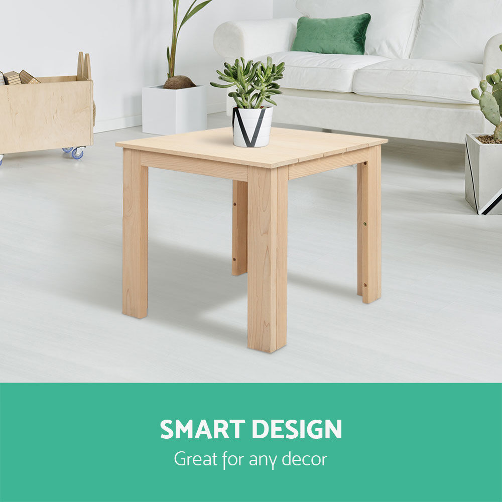 Gardeon Coffee Side Table Wooden Desk Outdoor Furniture Camping Garden Natural Price
