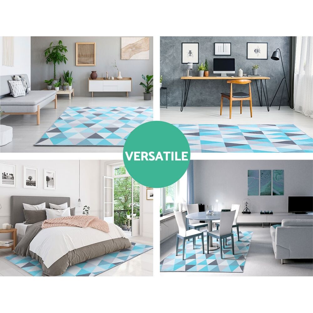 Artiss Rug 200x290cm Area Rug Large Carpet Soft Short Pile Modern Tria Price