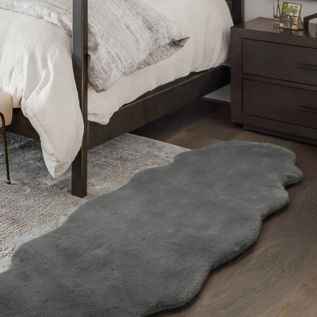 Floor Rug Area Rugs Cloud Fluffy 80X200cm Grey - Model-48B53A Price
