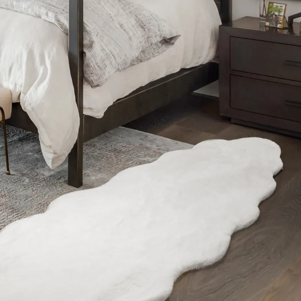 Floor Rug Area Rugs Cloud Fluffy 80X200cm White - Model-0007B8 Price