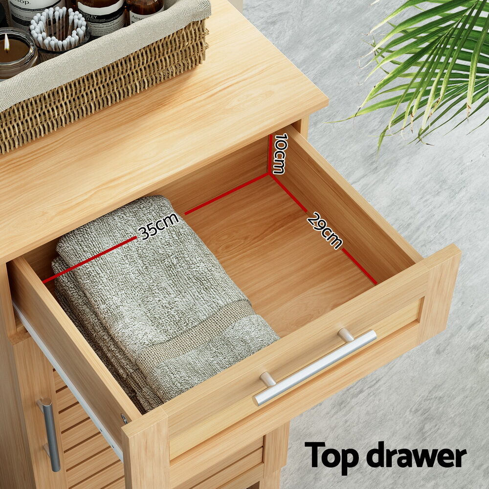 Artiss Bathroom Cabinet Storage 90cm wooden JILL Price