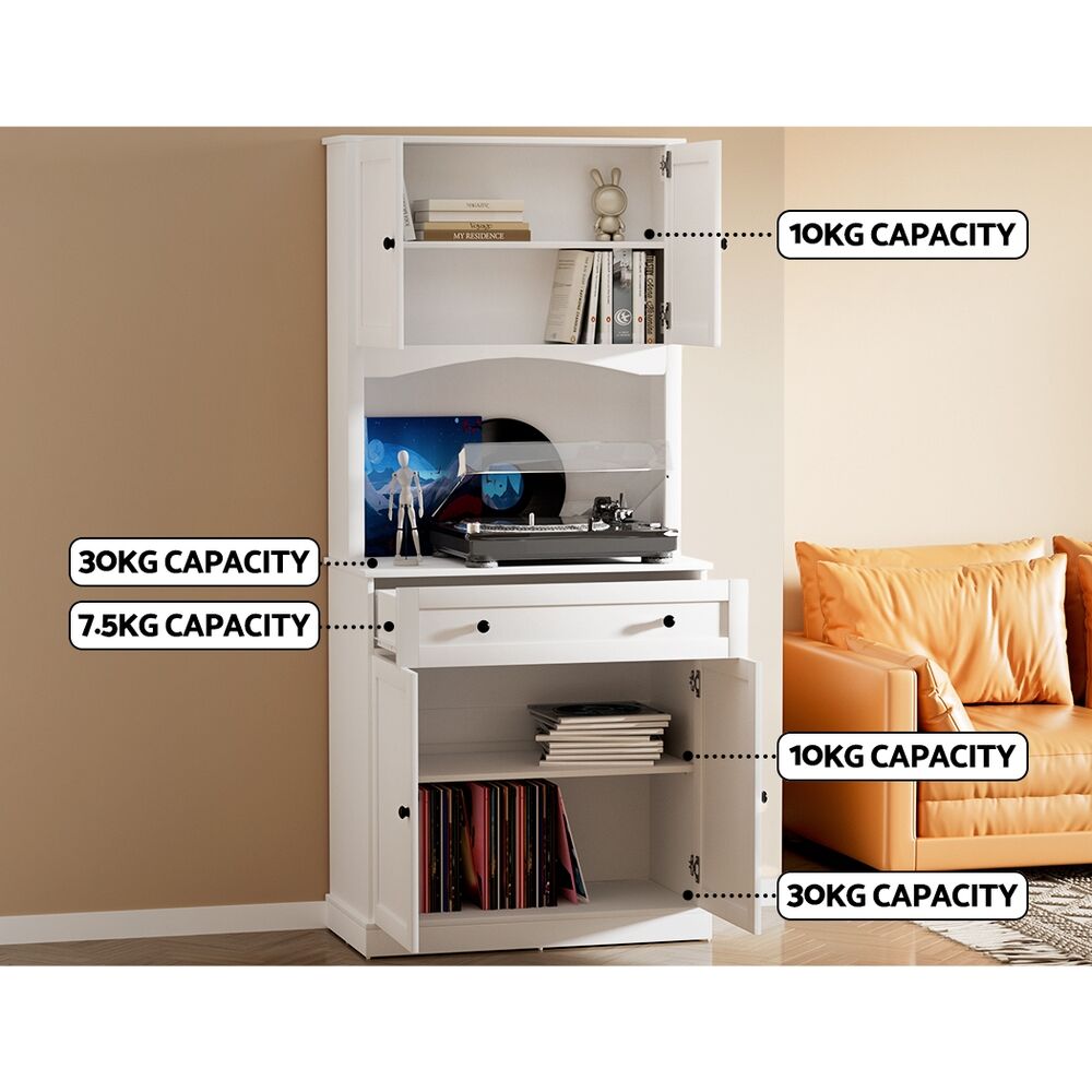 Artiss Buffet Sideboard Cabinet Cupboard Pantry Storage Shelves Hutch White Price