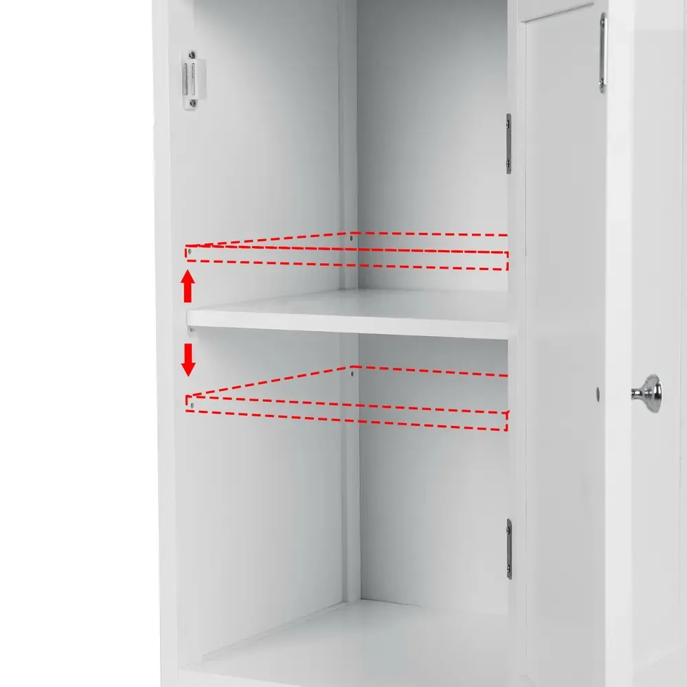 Bathroom Cabinet Storage 161cm White Rattan Tallboy Toilet Cupboard Price