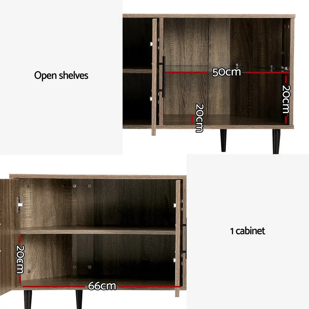 Corner Entertainment Unit Stand TV Cabinet Open Storage Shelf 120CM Price