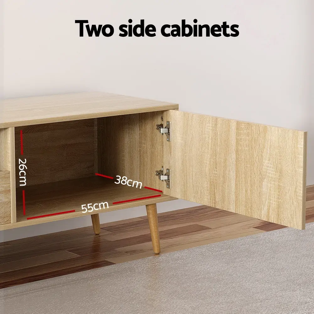 Entertainment Unit Alex TV Cabinet Storage Drawers 200CM Price