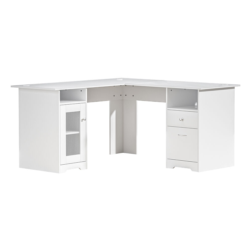 Corner Computer Desk Office Study Desks Table L-Shape Drawers Tables Price