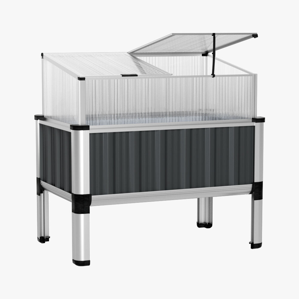 Green Fingers Garden Bed 80x49x74cm Greenhouse Planter Box Raised Galvanised Herb Price