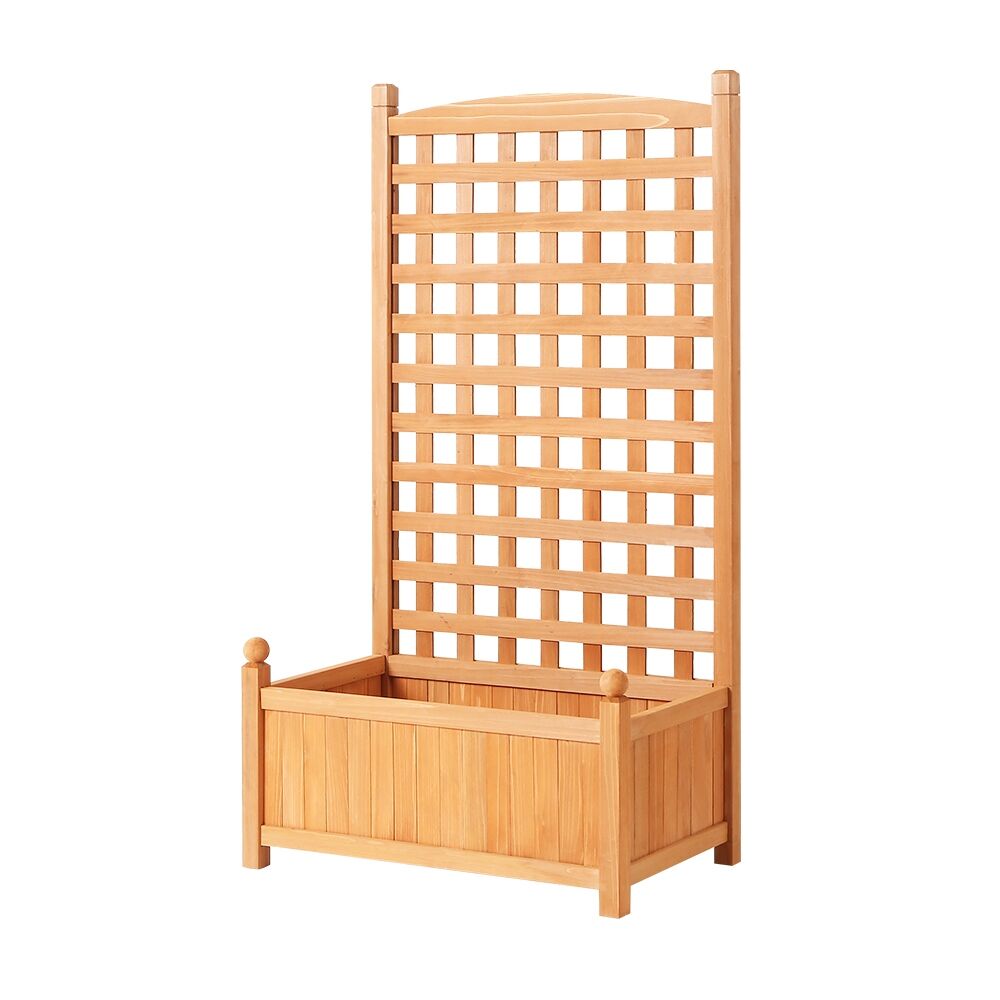 Green Fingers Garden Bed Wooden 64x35x115cm Planter Raised Box Container Trellis Price