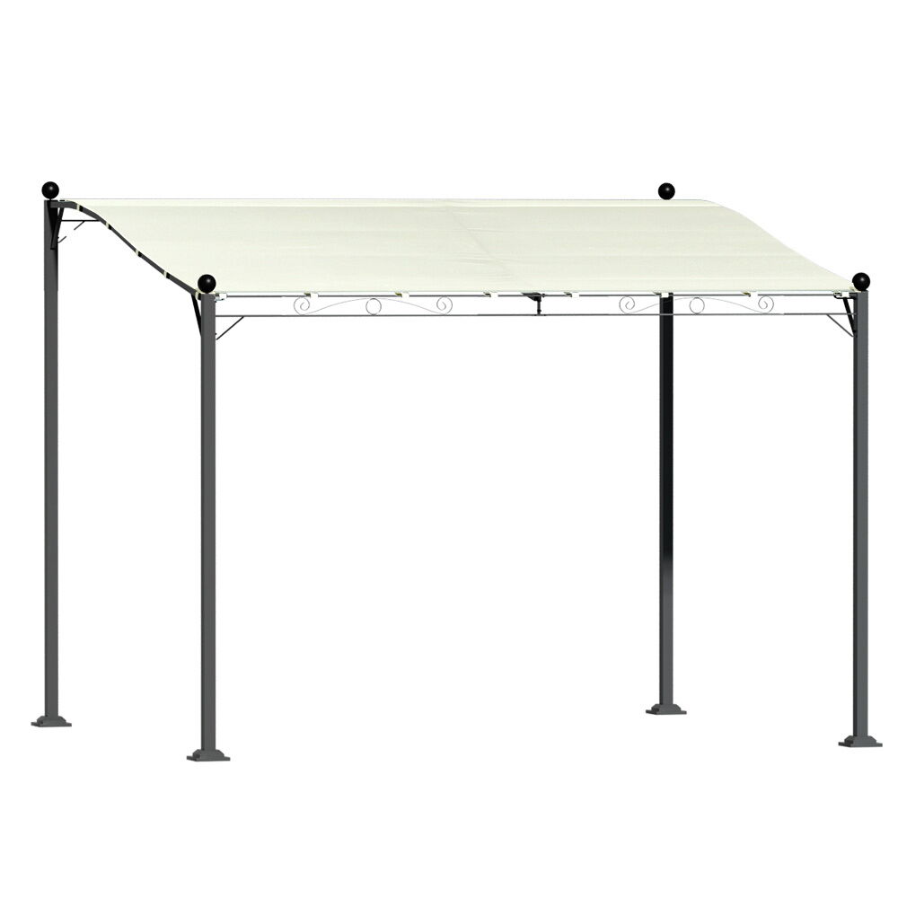 Gazebo Marquee 3m Outdoor Event Wedding Tent Camping Party Shade Iron Art Canopy Beige Price