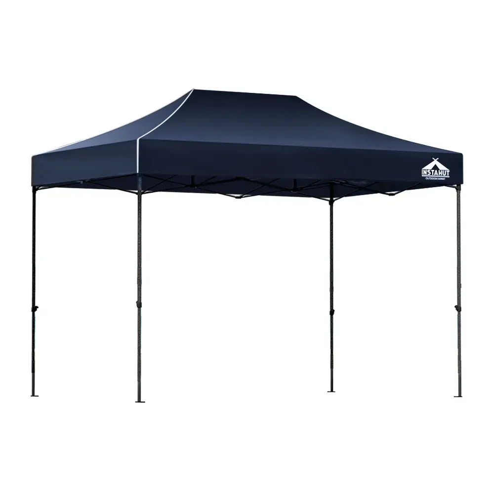 Gazebo Pop Up 3x4.5m w/Base Podx4 Marquee Folding Outdoor Wedding Camping Tent Shade Canopy Navy Price