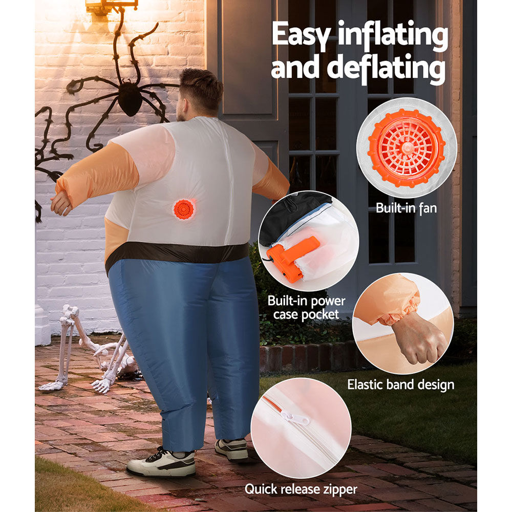 Inflatable Samson Costume Adult Suit Blow Up Party Fancy Dress Halloween Cosplay Price