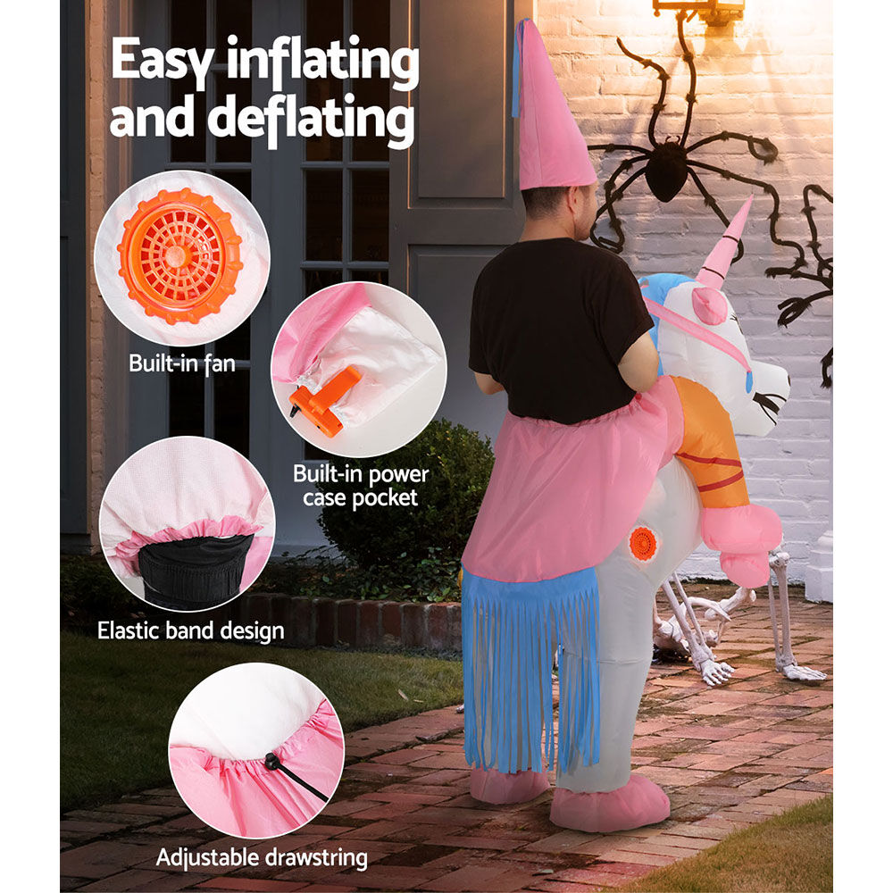 Inflatable Unicorn Costume Adult Suit Blow Up Party Fancy Dress Halloween Cosplay Price