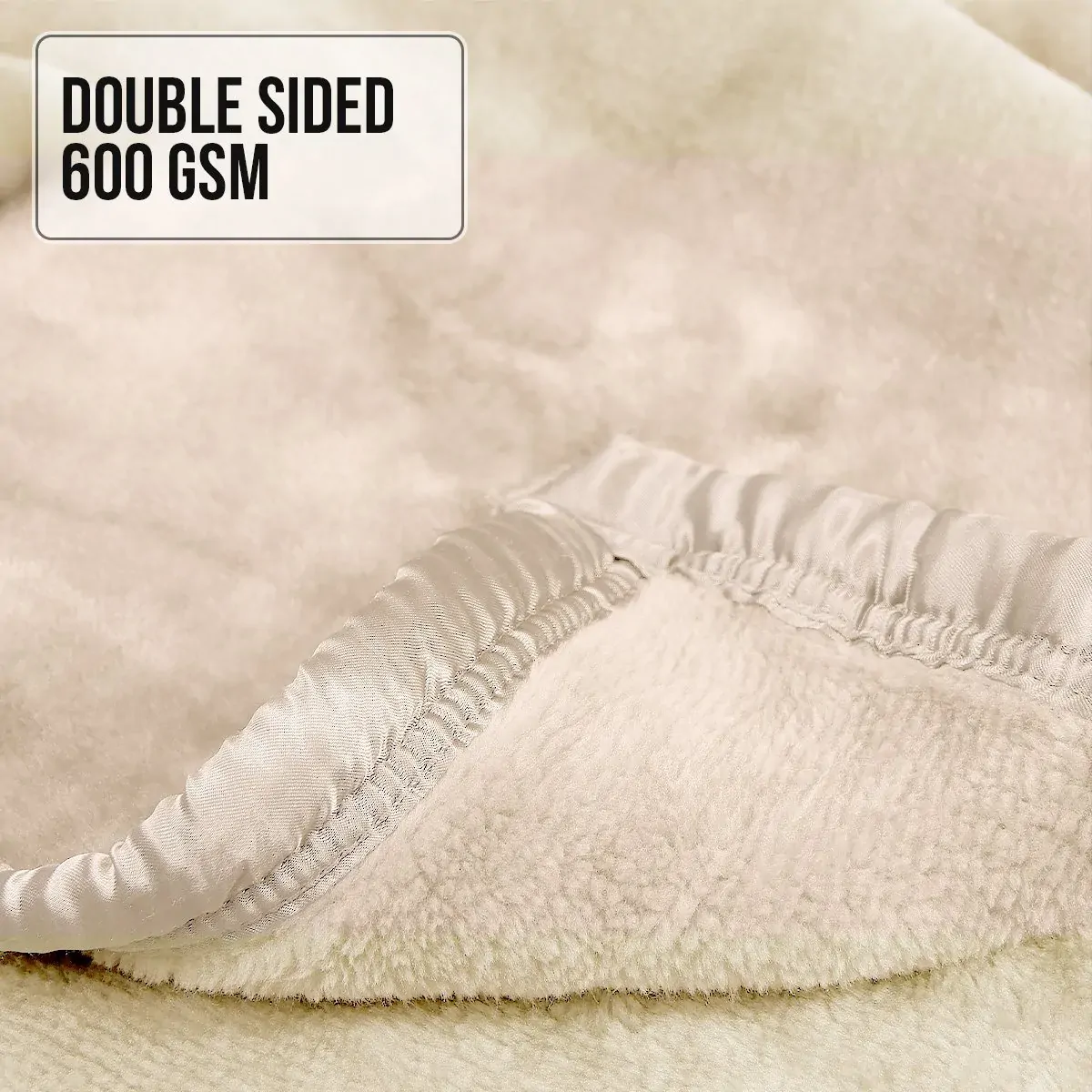 Hill 600GSM Faux Mink Blanket Double-Sided Queen Size Price
