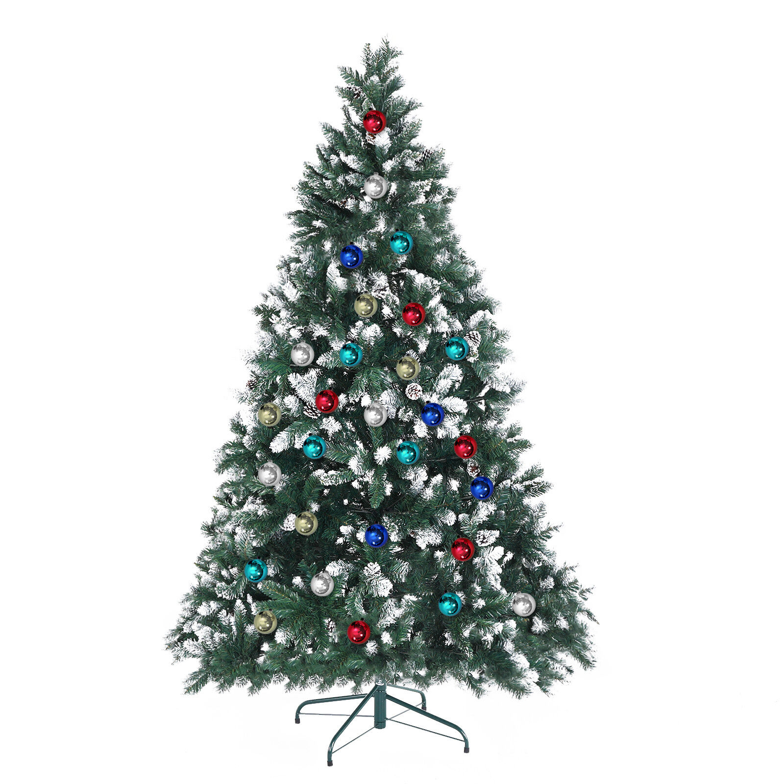 Home Ready 210cm 1290 tips Green Snowy Christmas Tree Xmas Price