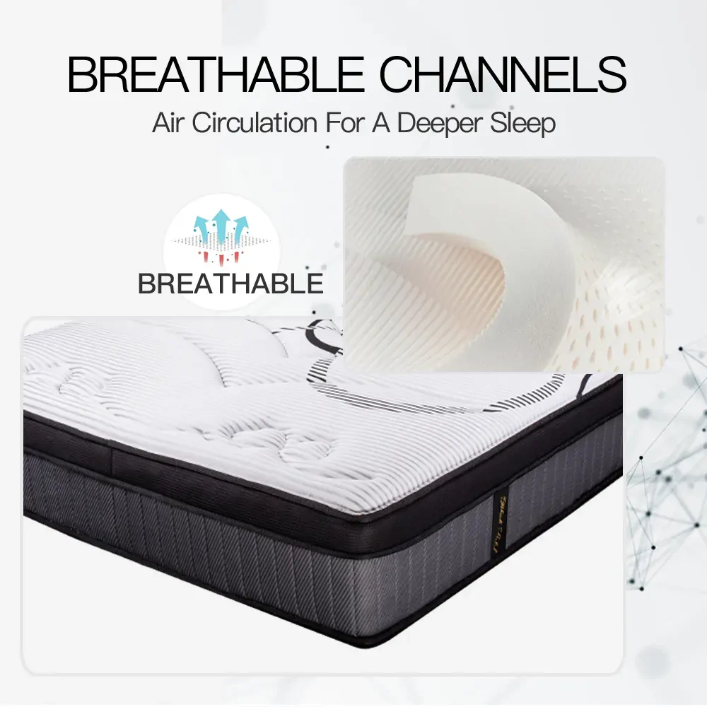 Bearsden Mattress Bed Euro Top Pocket Spring Firm Bedding Foam 34CM Price