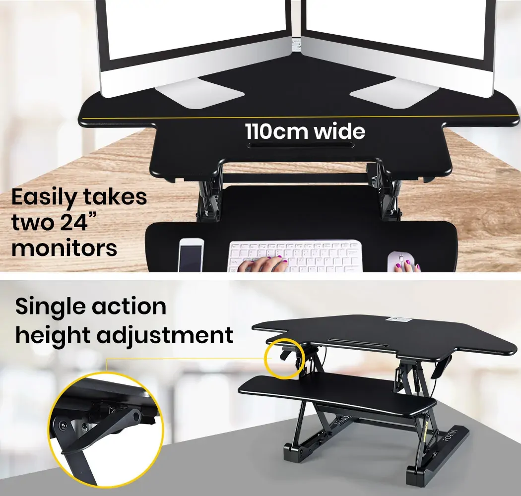 FORTIA Desk Riser Monitor Standing Stand For Corner Desk Adjustable Price