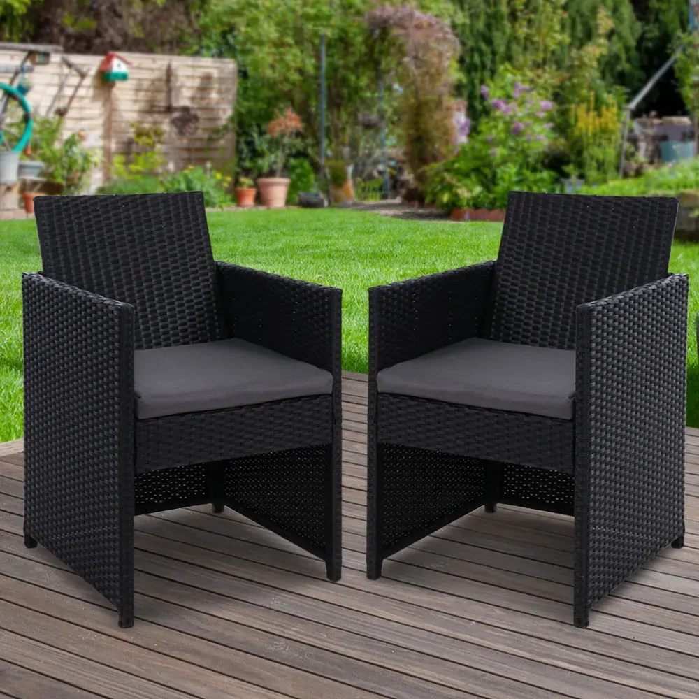 Outdoor Chairs Dining Patio Furniture Lounge Setting Wicker Garden Price