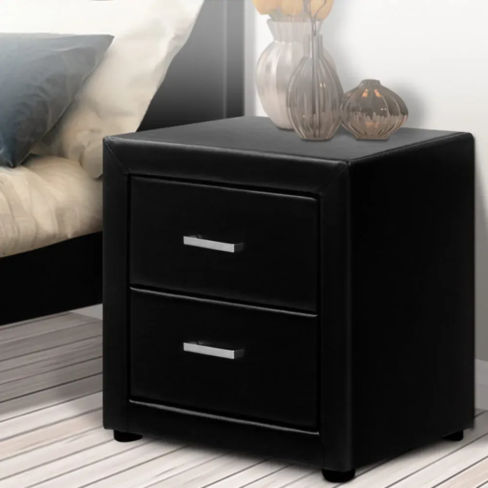 Hythe PVC Leather Bedside Table Price