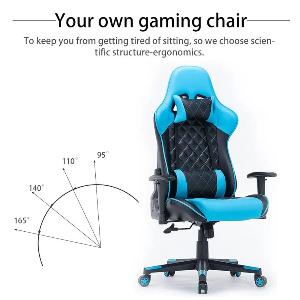 Gaming Chair Ergonomic Racing chair 165° Reclining Gaming Seat 3D Armrest Footrest Price