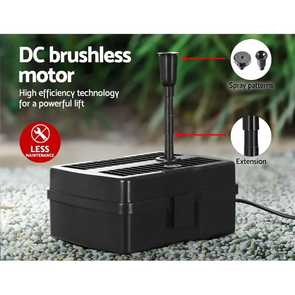 Solar Pond Pump with Eco Filter Box Water Fountain Kit Price