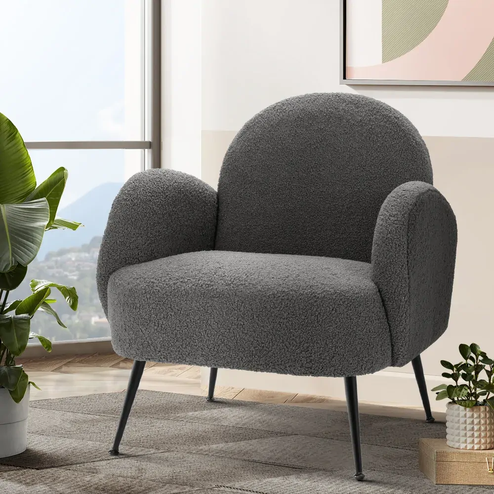 Armchair Lounge Chair Armchairs Accent Arm Chairs Sherpa Boucle Price
