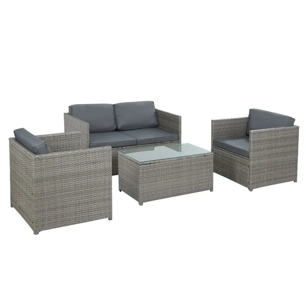 Outdoor Furniture Sofa Set Wicker Lounge Setting Table Chairs Price
