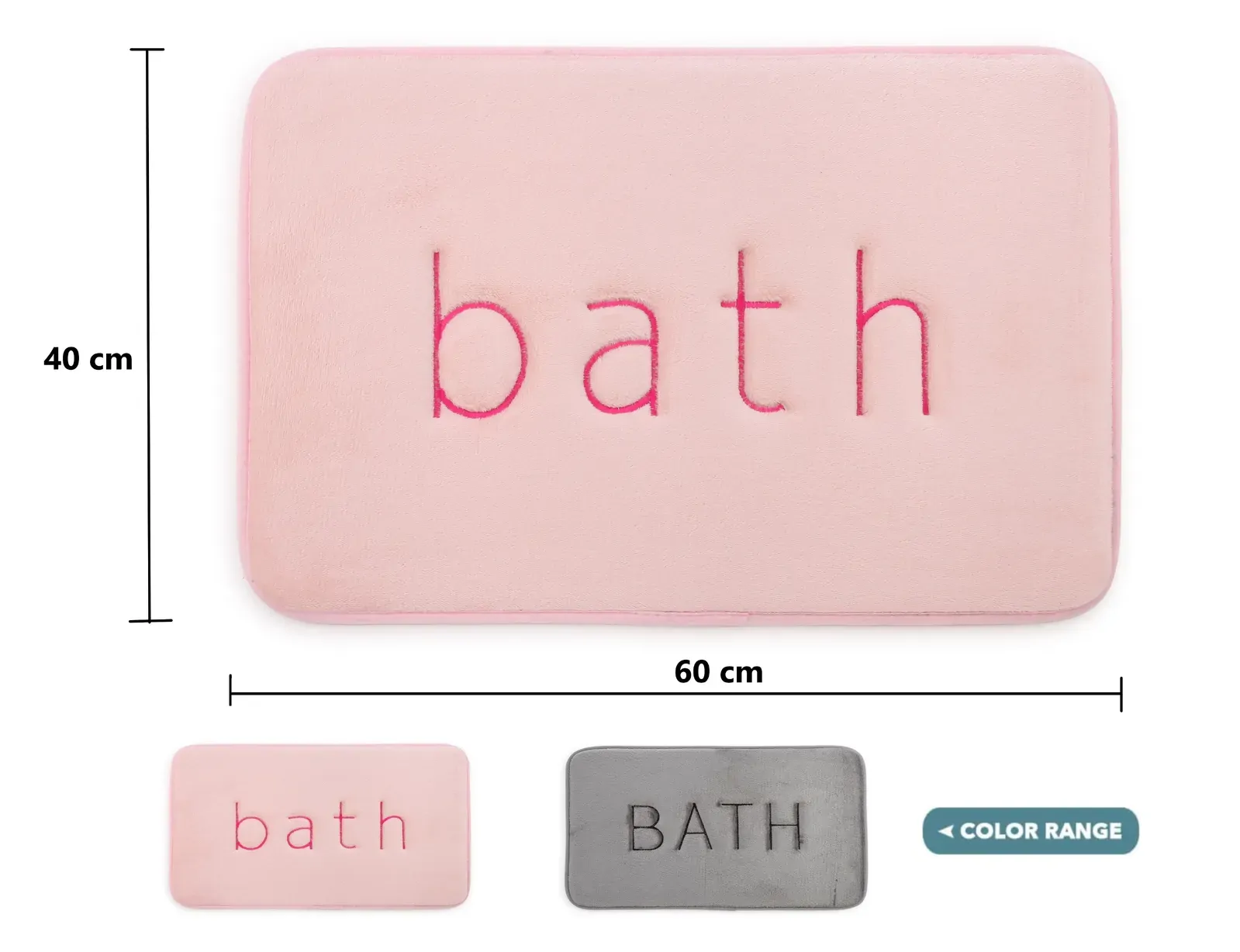 Extra Thick Memory Foam & Super Comfort Bath Rug Mat for Bathroom (60 x 40 cm) Price