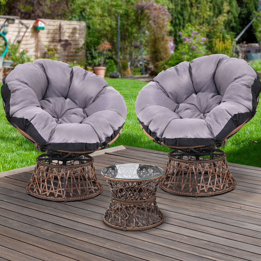 Outdoor Papasan Chairs Lounge Setting Patio Furniture Wicker Price