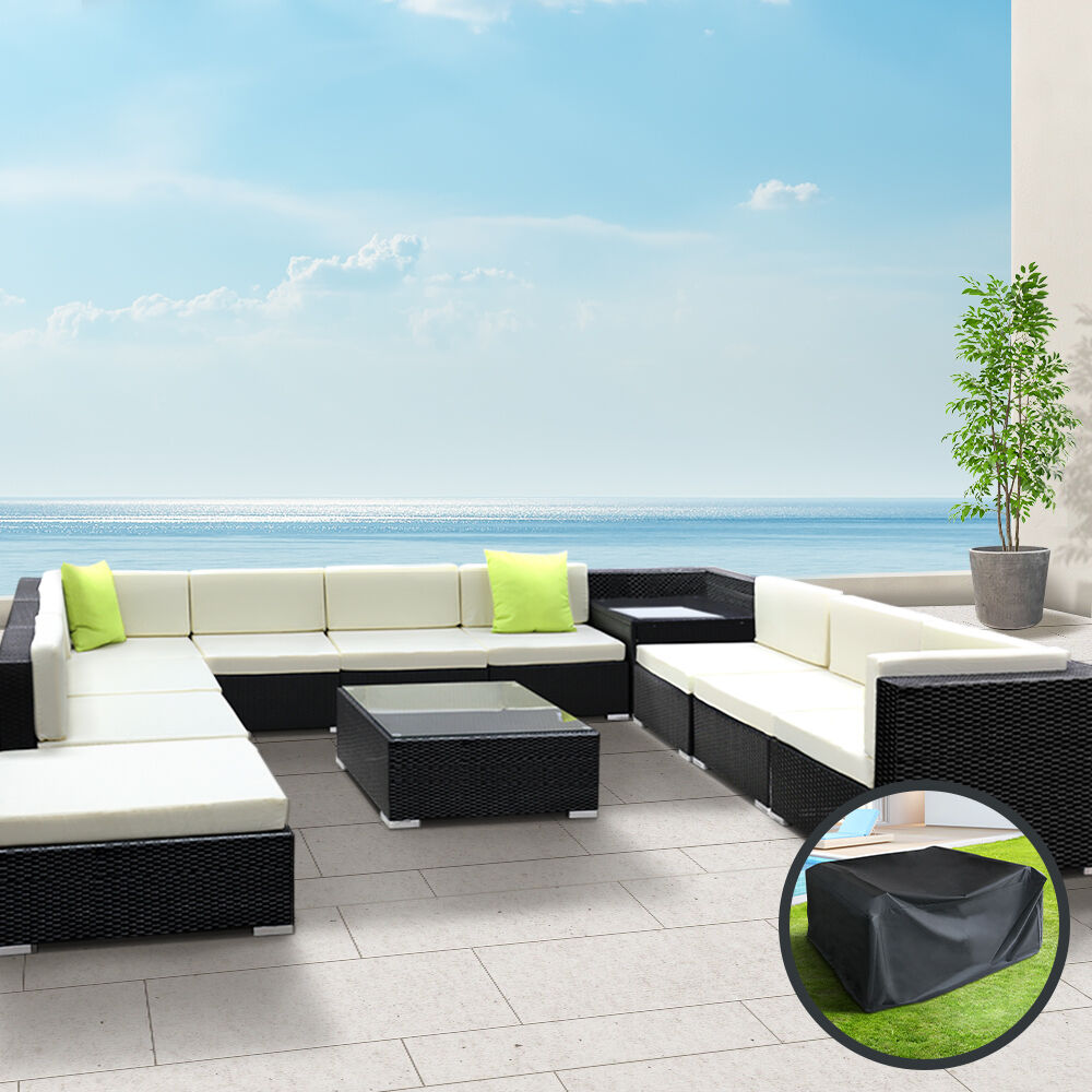 Sofa Set with Storage Cover Outdoor Furniture Wicker Price