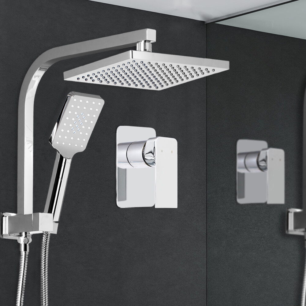 Bathroom Taps Faucet Rain Shower Head Set Hot And Cold Diverter DIY Price