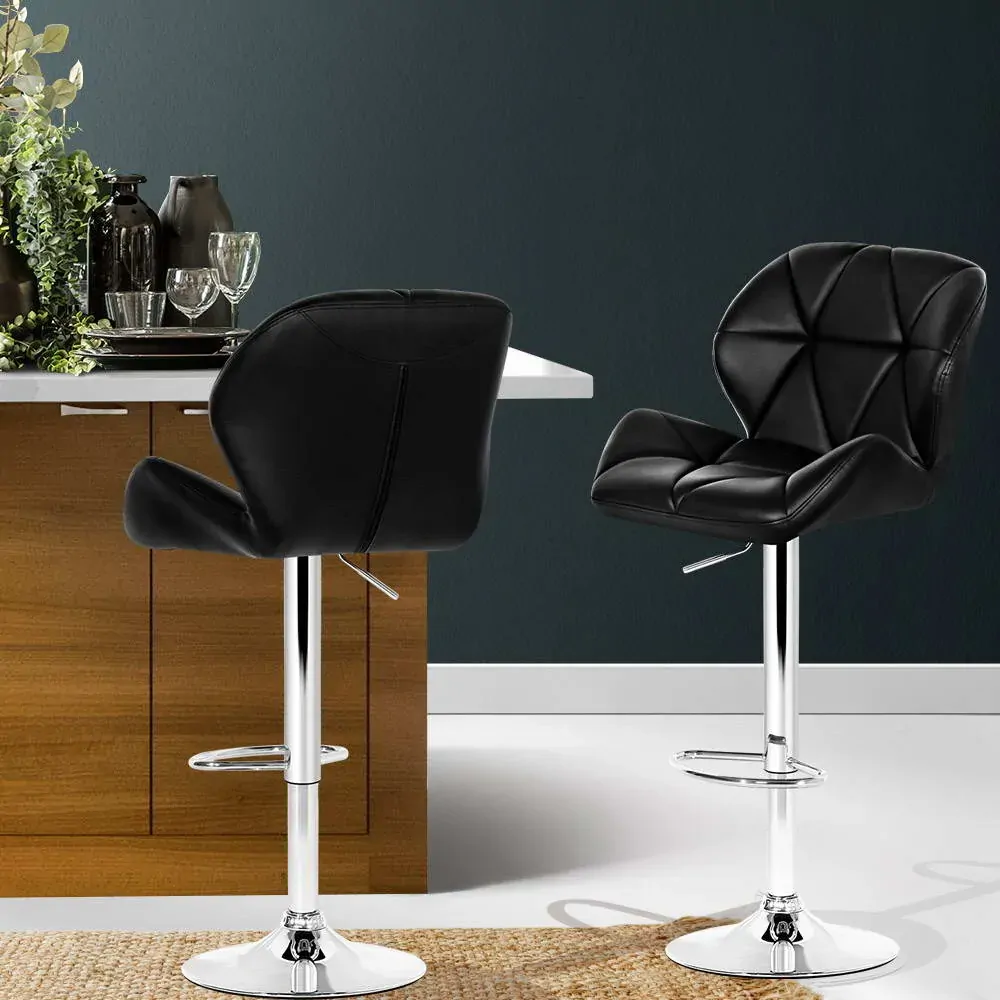 Kitchen Bar Stools - Black and Chrome Price