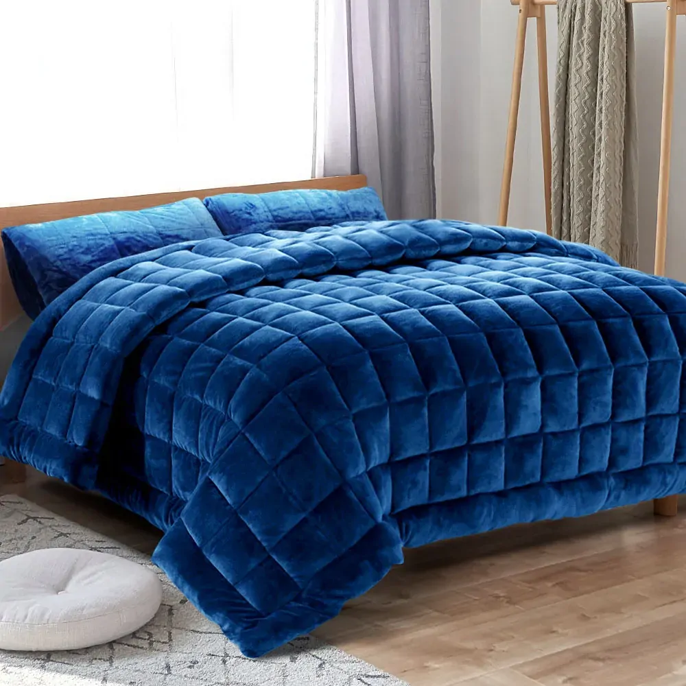 Bedding Faux Mink Quilt Teal Price