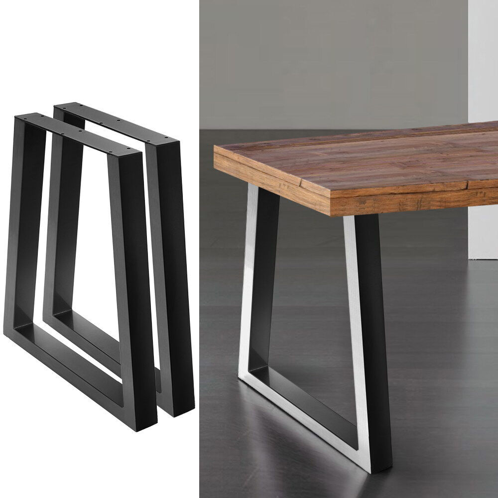2x Coffee Dining Table Legs Steel Industrial Vintage Bench Metal Trapezoid Price