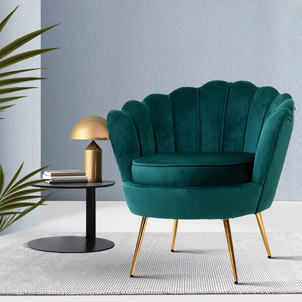 Armchair Lounge Chair Accent Armchairs Retro Lounge Accent Chair Single Sofa Velvet Shell Back Seat Price