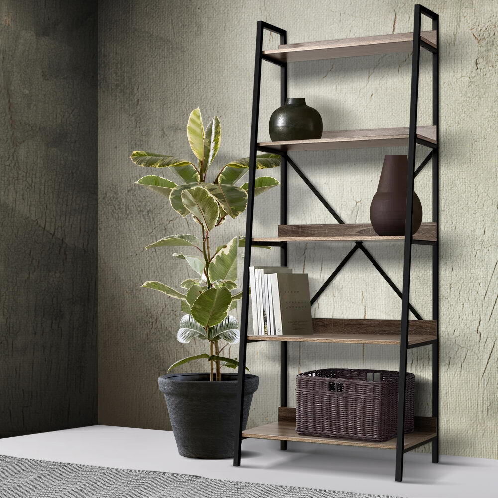 Bookshelf Metal Bookcase Bookshelves Oak Book Shelf Display Storage Price