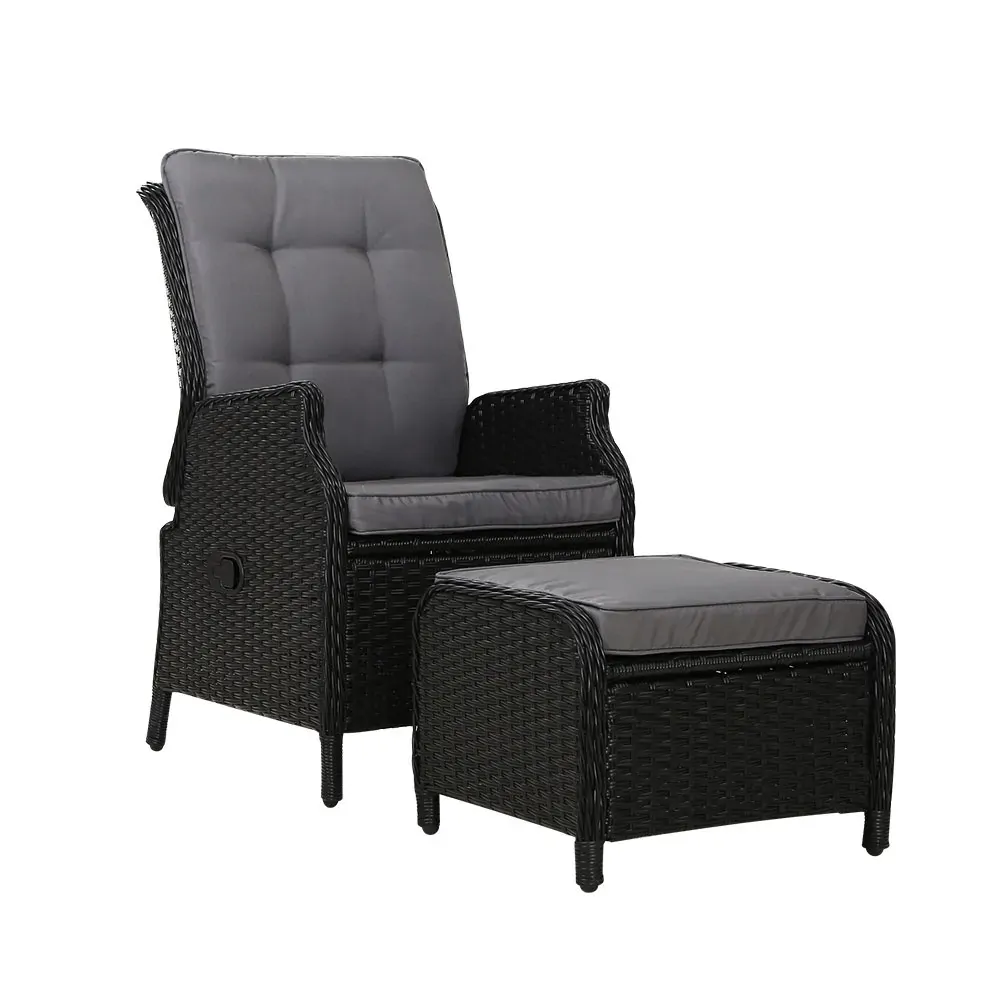 Recliner Chair Sun lounge Setting Outdoor Furniture Patio Wicker Sofa Price