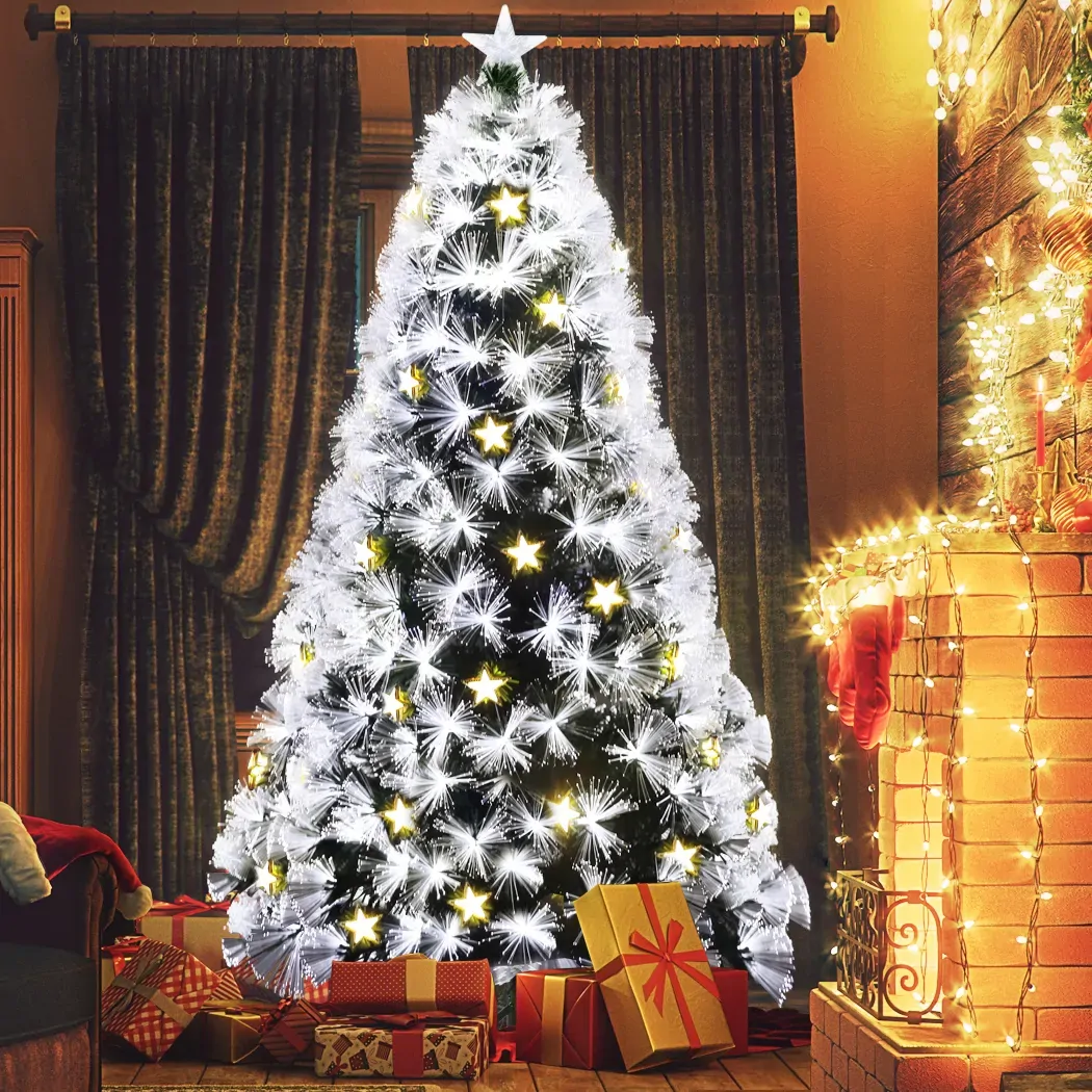 Christmas Tree Xmas Decorations Fibre Optic Multicolour Lights Price