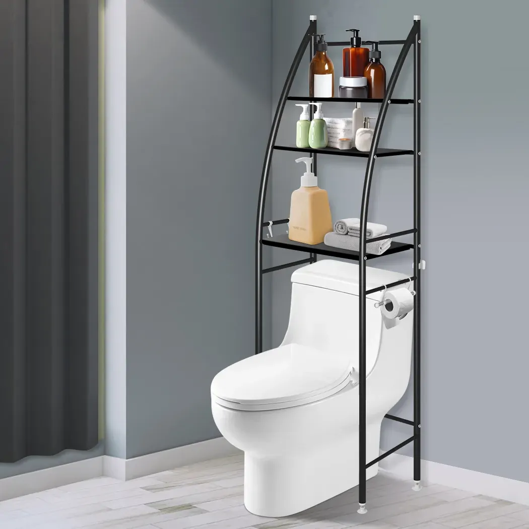 3 Over Tiers Toilet Shelf Bathroom Rack Storage Stand Organiser Wash Machine Steel Price