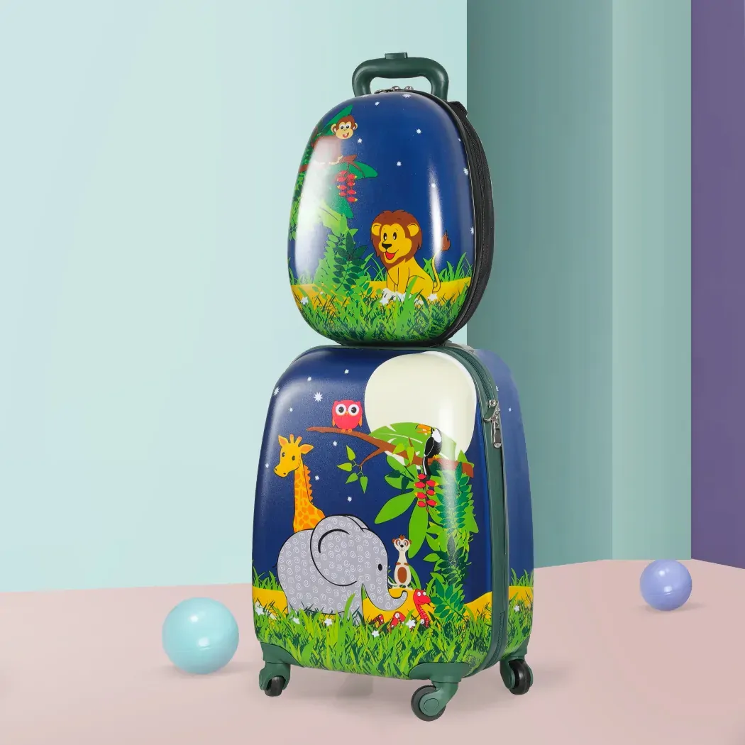 16''13'' 2PCS Kids Luggage Set Travel Suitcase Child Bag Backpack Price