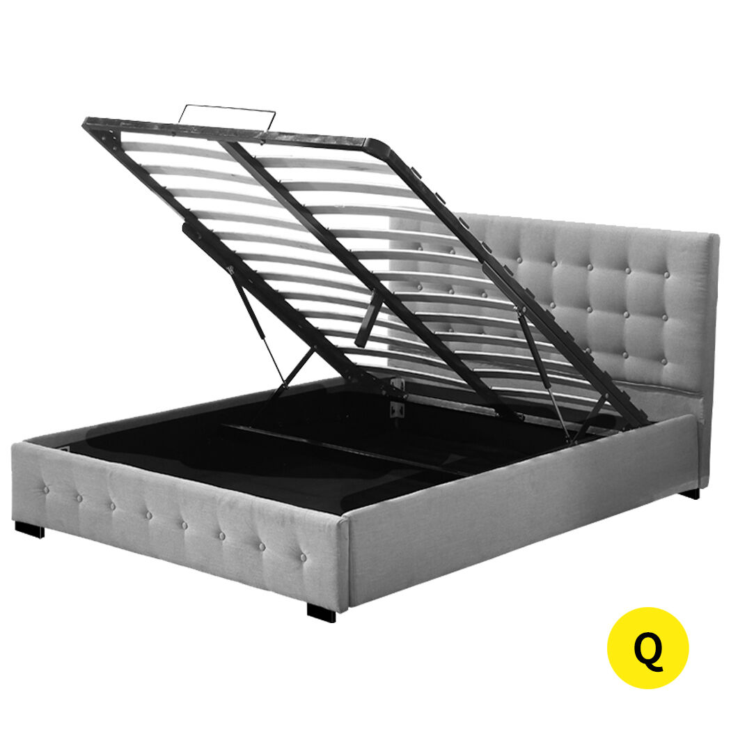 Allendale Bed Frame Base With Gas Lift Platform Fabric Price