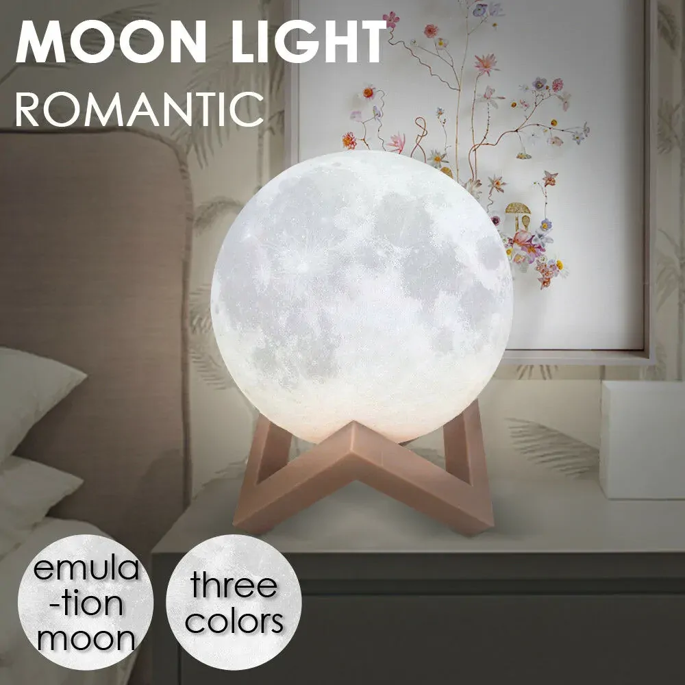3D Magical Moon Lamp USB LED Night Light Moonlight Touch Sensor Diameter Price