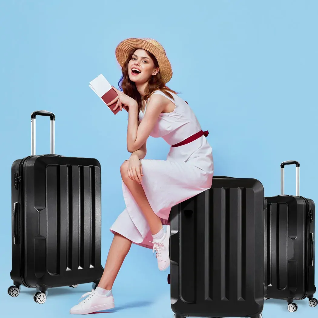 3pcs Luggage Sets Travel Hard Case Lightweight Suitcase TSA lock Price